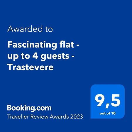 Fascinating Flat - Up To 4 Guests - Trastevere Rom Eksteriør billede